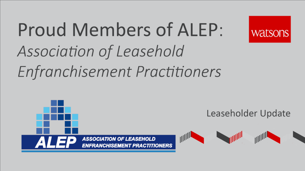 Proud members of ALEP | Watsons Property Group Limited