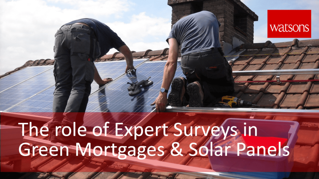 Green Mortgages and Solar Panels