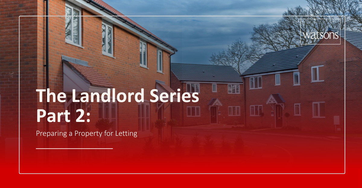 Landlord preparing a property for letting