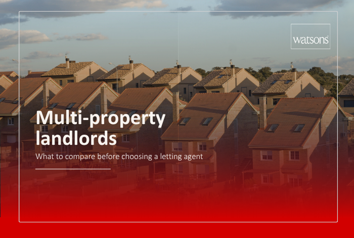 Landlord reviewing several rental property documents before choosing a letting agent